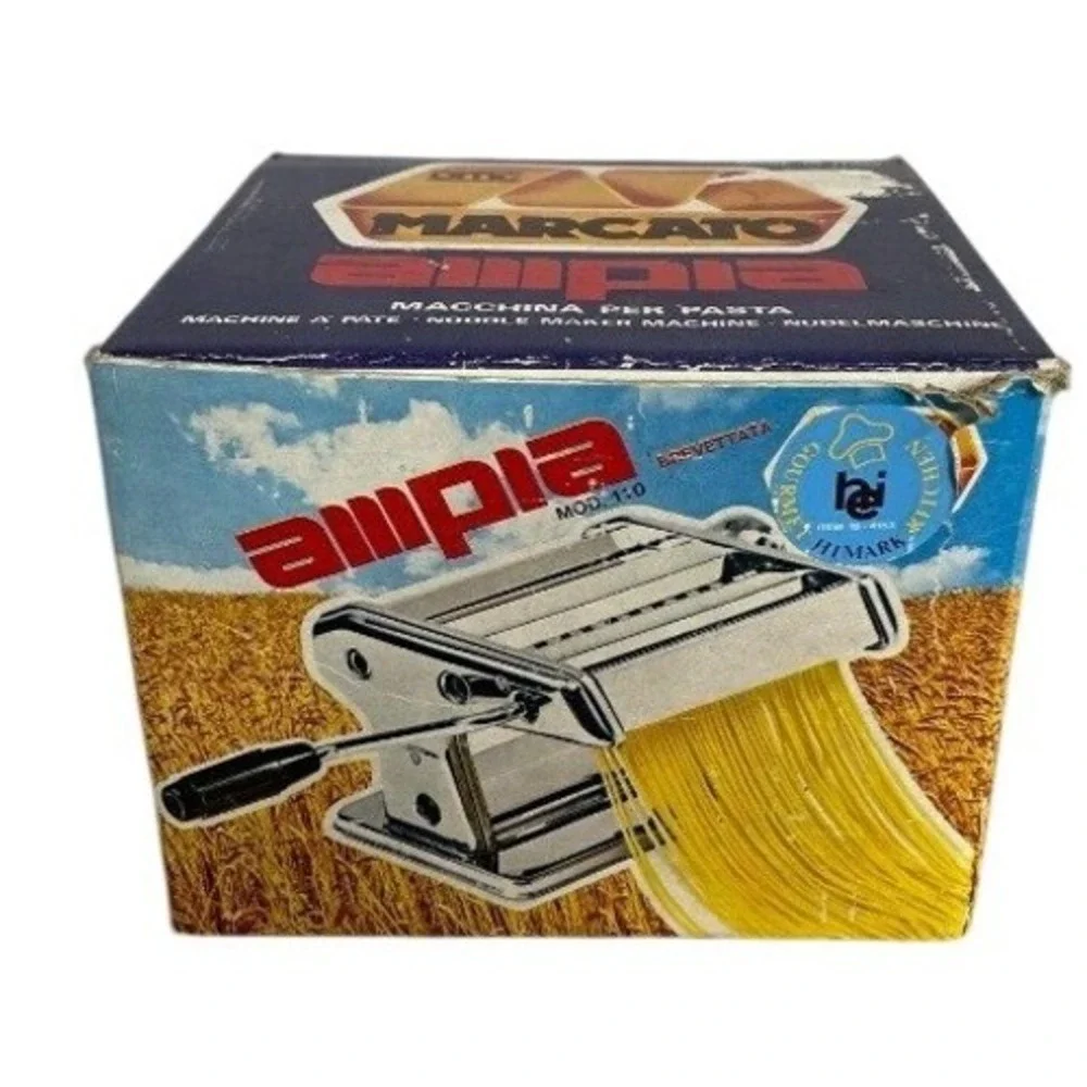 Marcato Ampia 150 Pasta Machine Gourmet Himark Kitchen Made in Italy Chrome